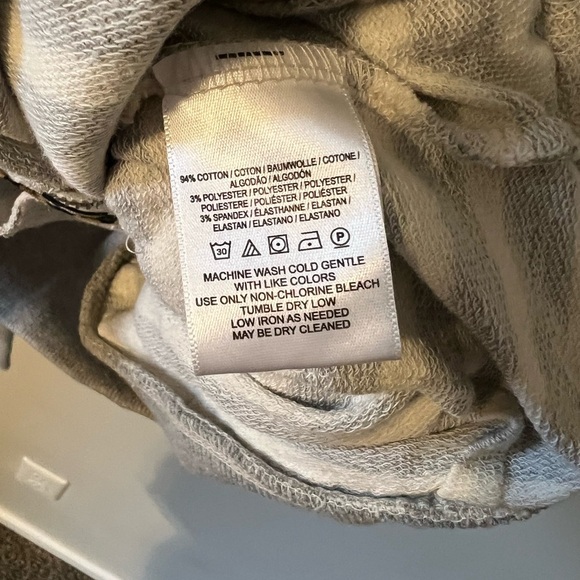 Anthropologie Saturday Sunday Size Small Striped Zip Up Ruffle Hoodie - Picture 8 of 10